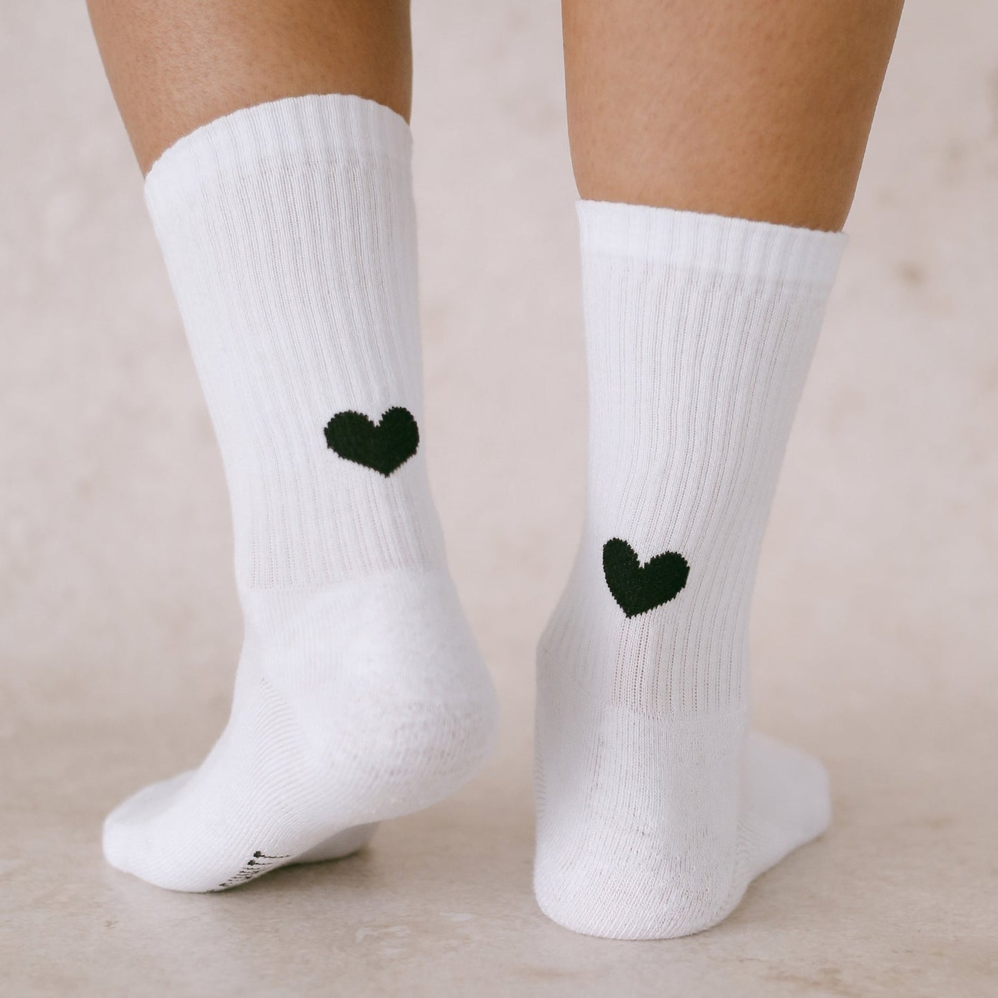 Socken Herz schwarz