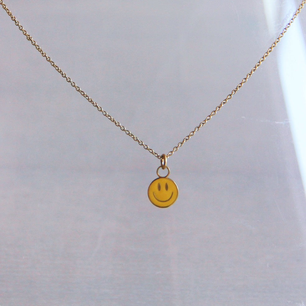 Smiley Melina Kette (Gelb)