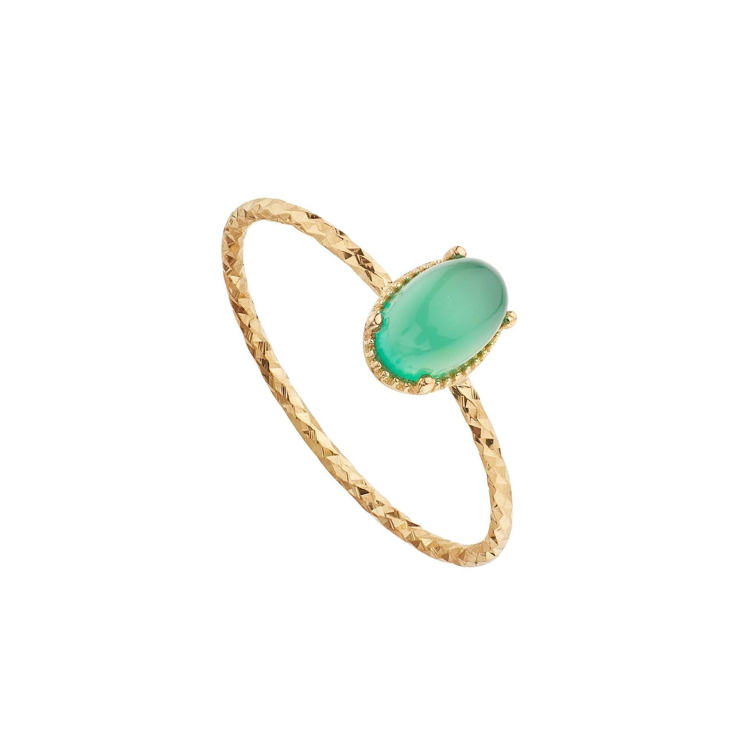 Sophie Ring - grüner Onyxstein