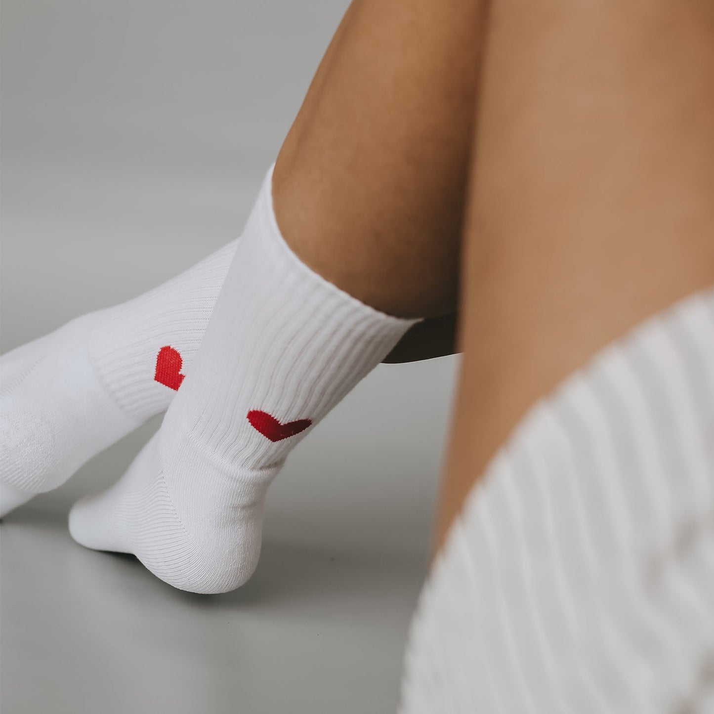 Socken Herz rot