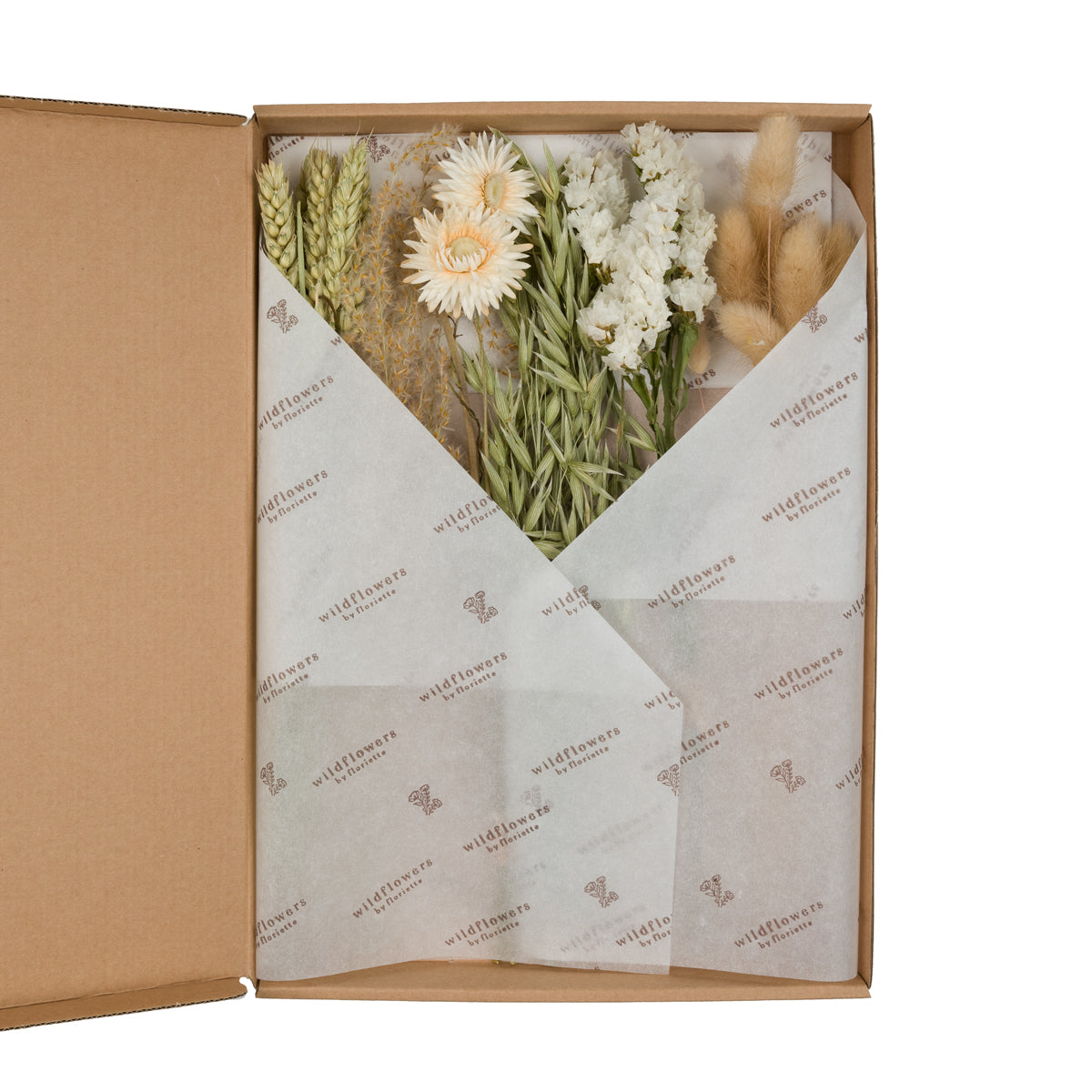 Trockenblumen Geschenkbox Anna - Natur