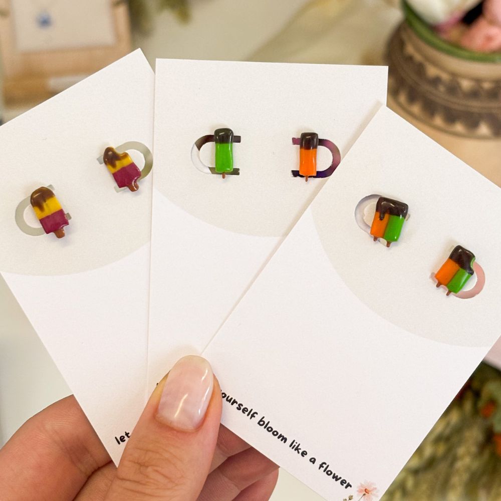 Eis Ohrringe Stecker (Jetzt vorbestellen Lieferung ab 06.08.2025)