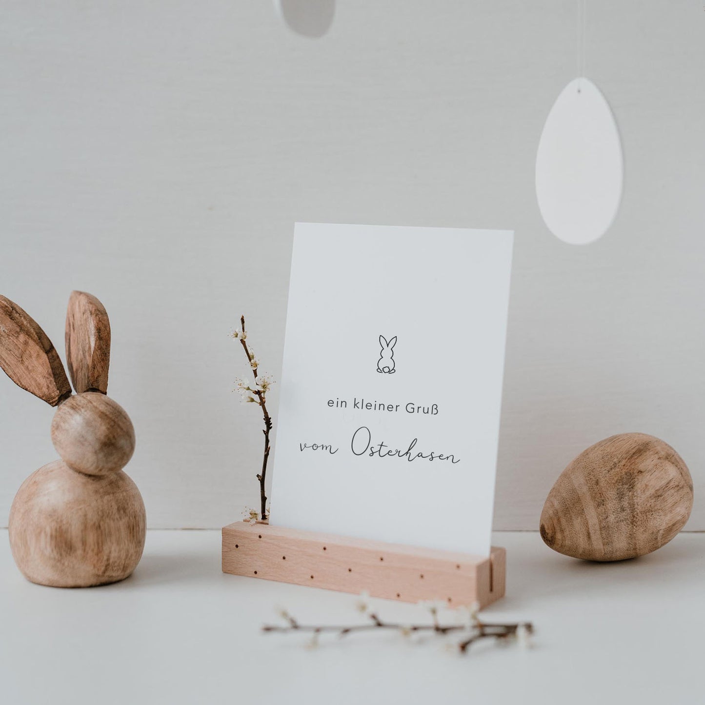 Postkarte Eulenschnitt - Ostern