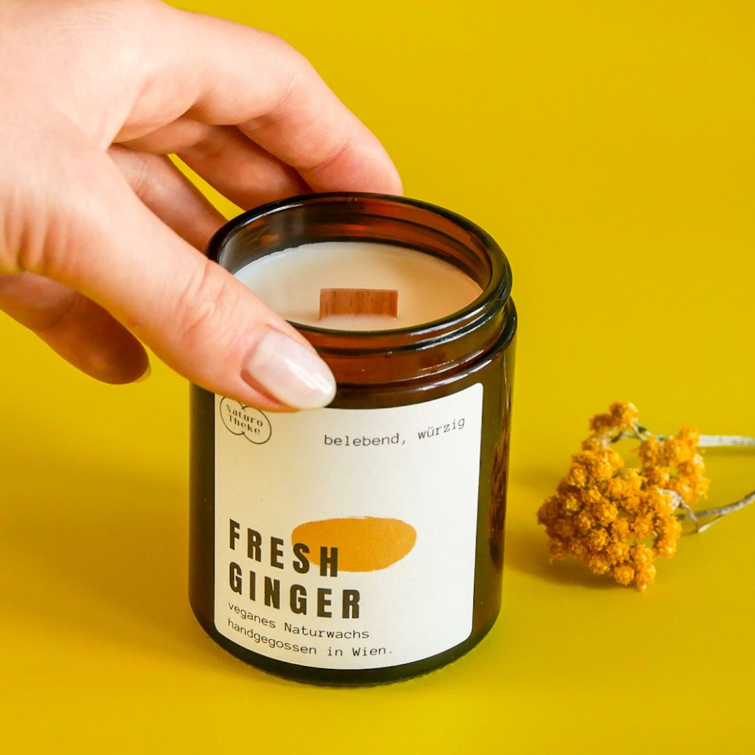 Fresh Ginger Kerze im Tiegel + Geschenkbox