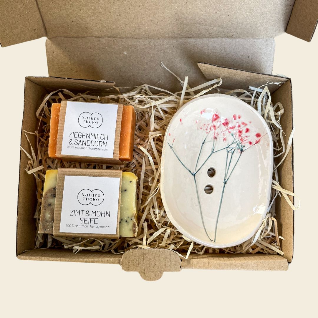 Geschenkbox Seifenschale & Naturseifen
