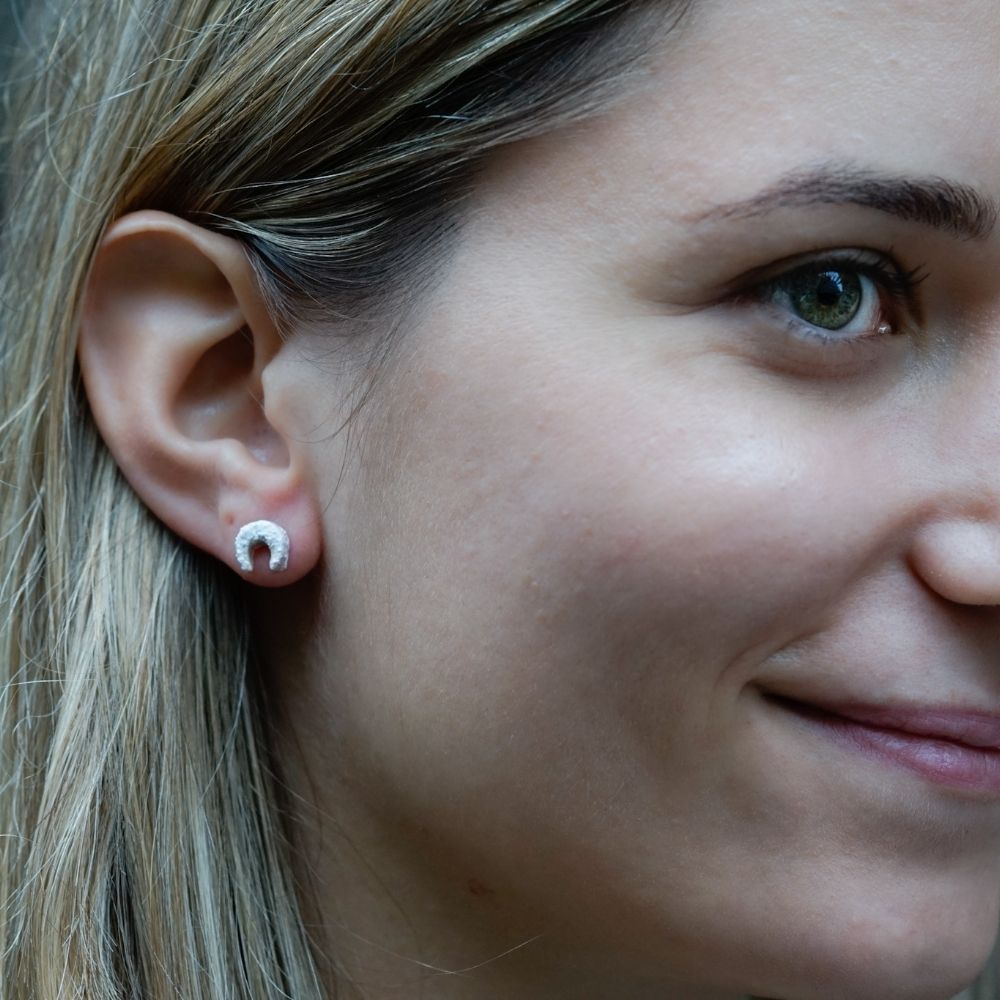 Vanillekipferl Keks Ohrringe Stecker