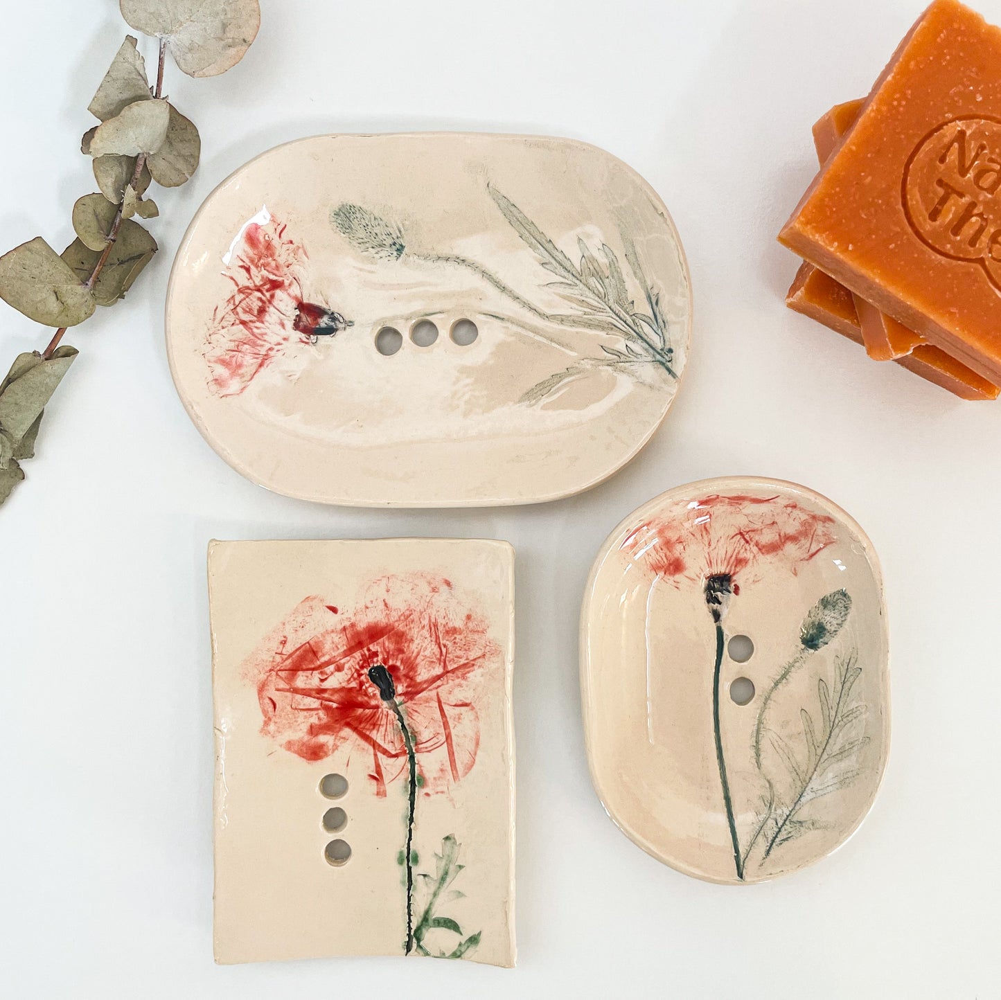 Nira Seifenschale - Mohnblume