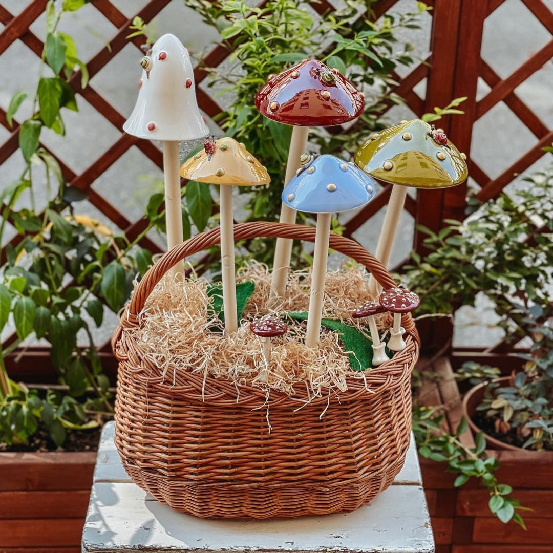 Outdoor Keramik Pilz