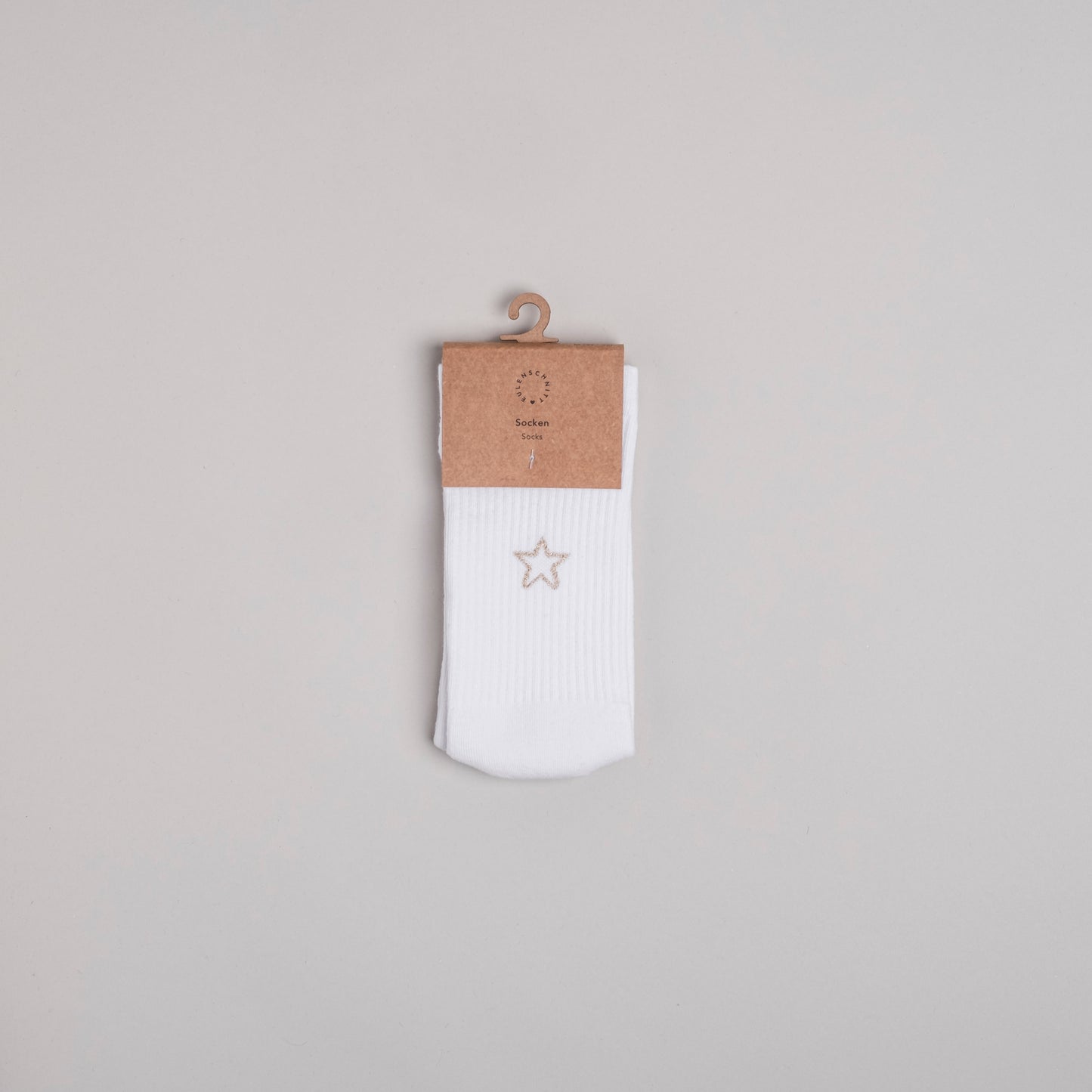 Socken weiß Stern
