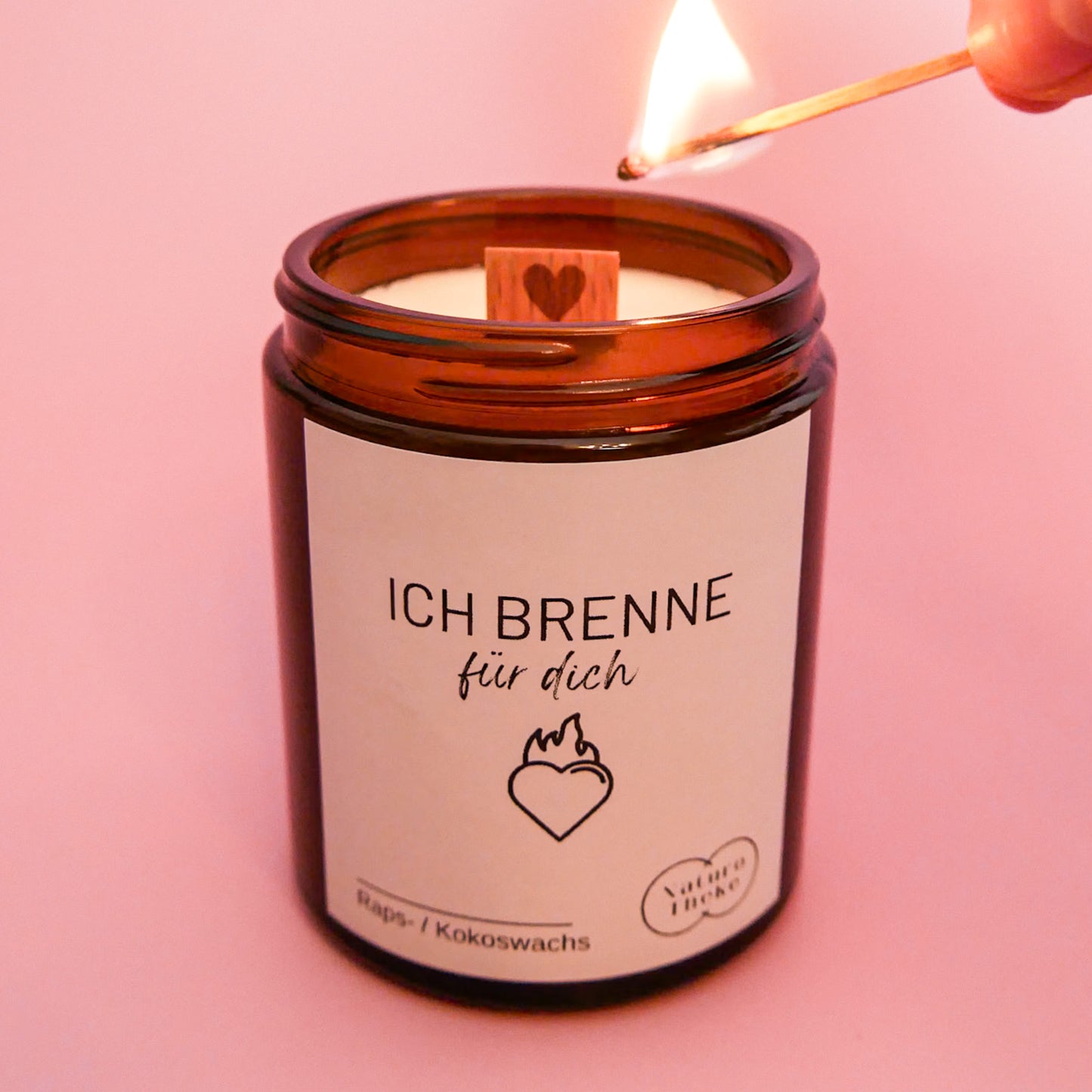 Ich brenne für dich Duftkerze + Geschenkbox