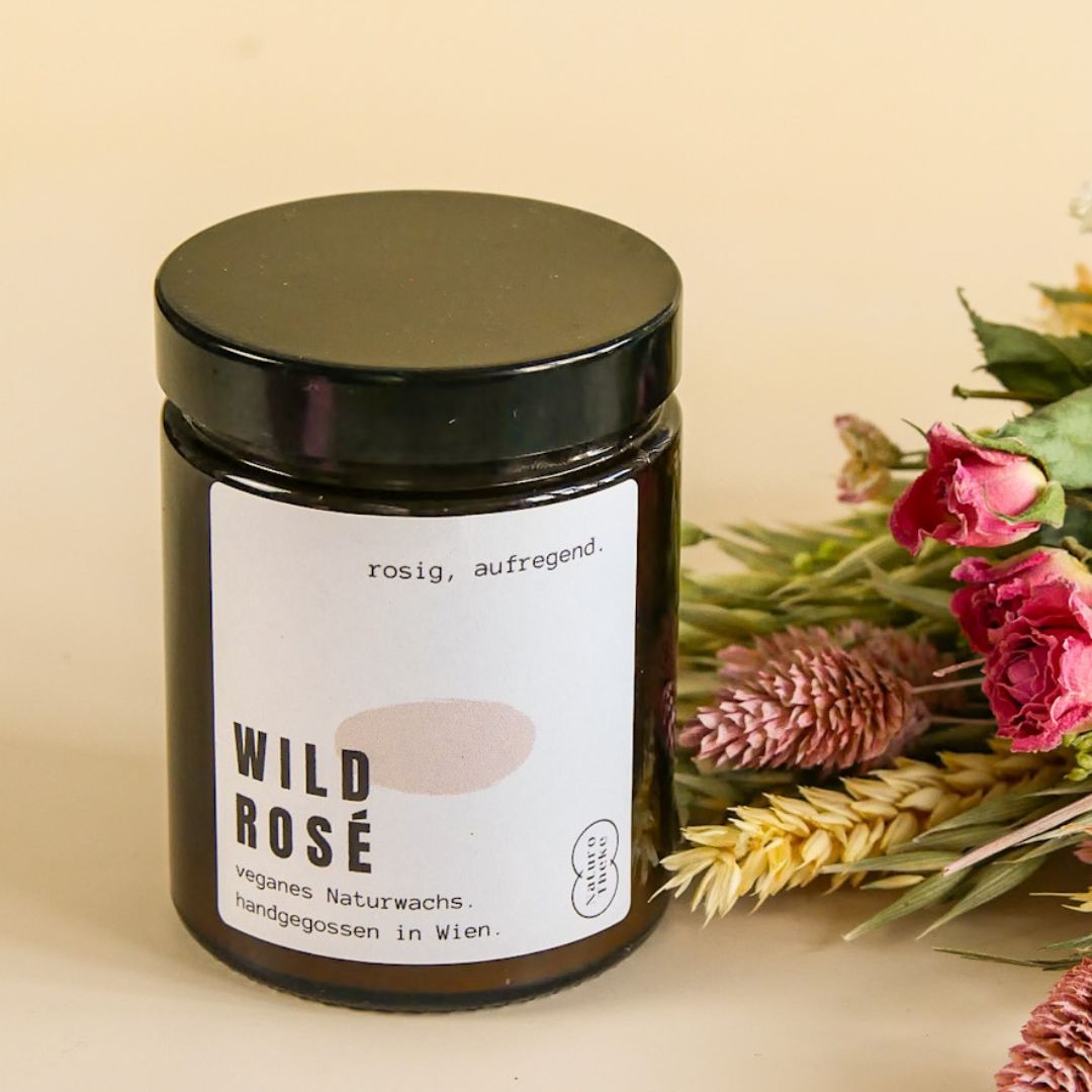 Wild Rosé Kerze im Tiegel + Geschenkbox