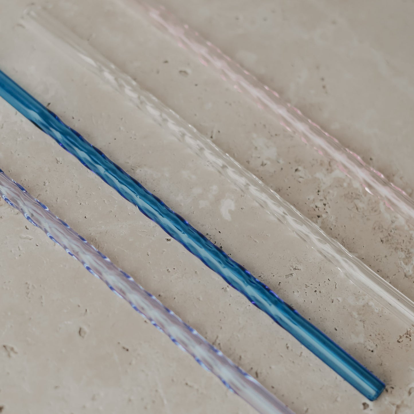 Glas Strohhalme (4er Set) - verschiedene Varianten