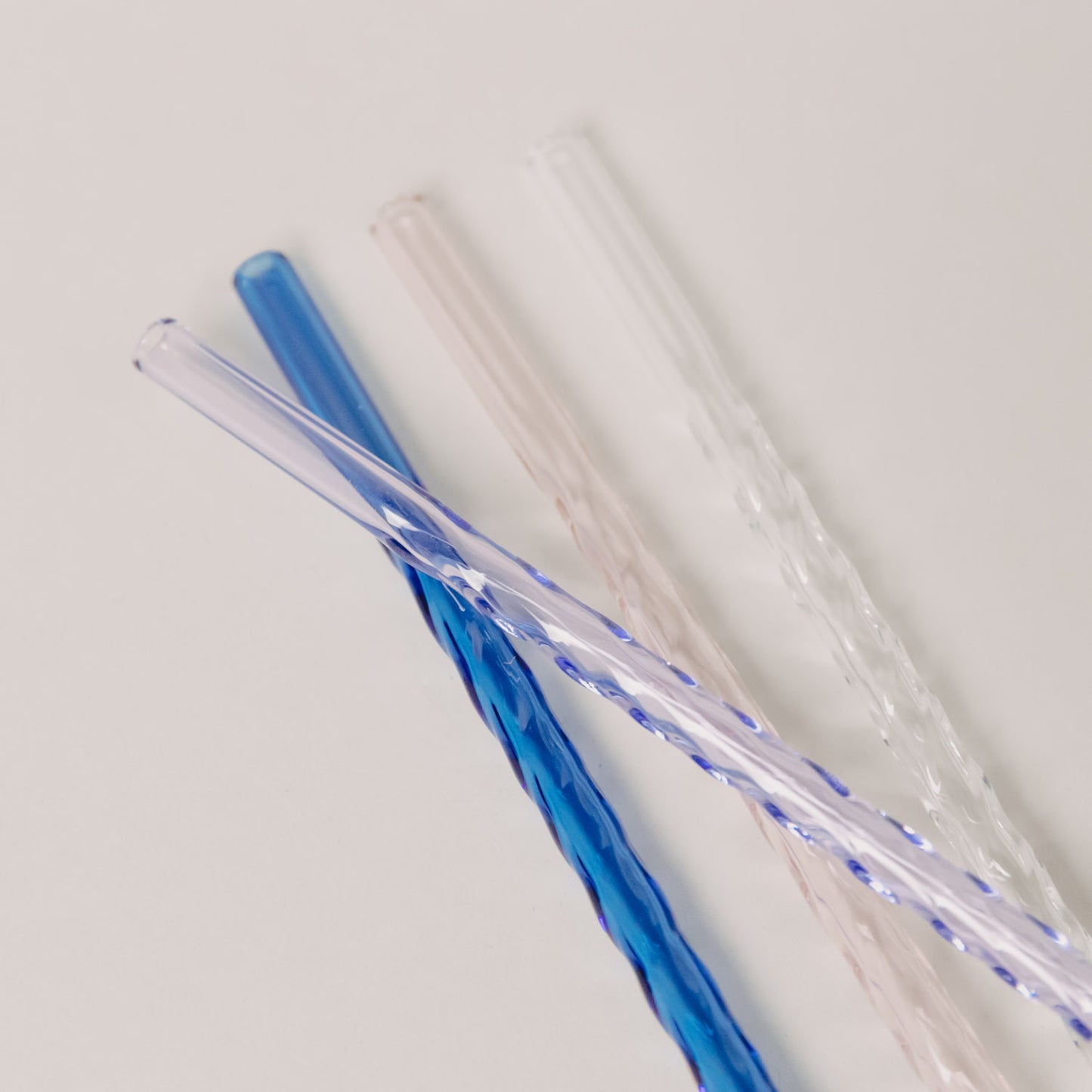 Glas Strohhalme (4er Set) - verschiedene Varianten