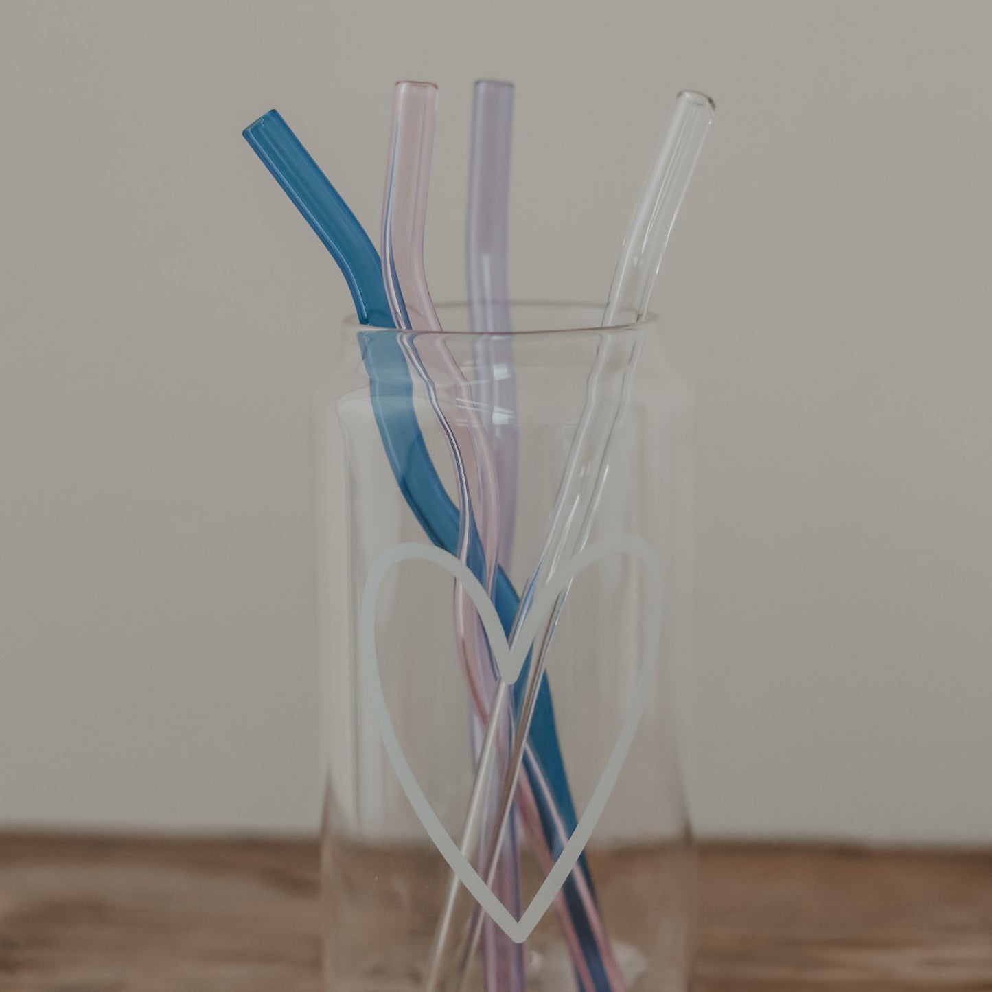 Glas Strohhalme (4er Set) - verschiedene Varianten