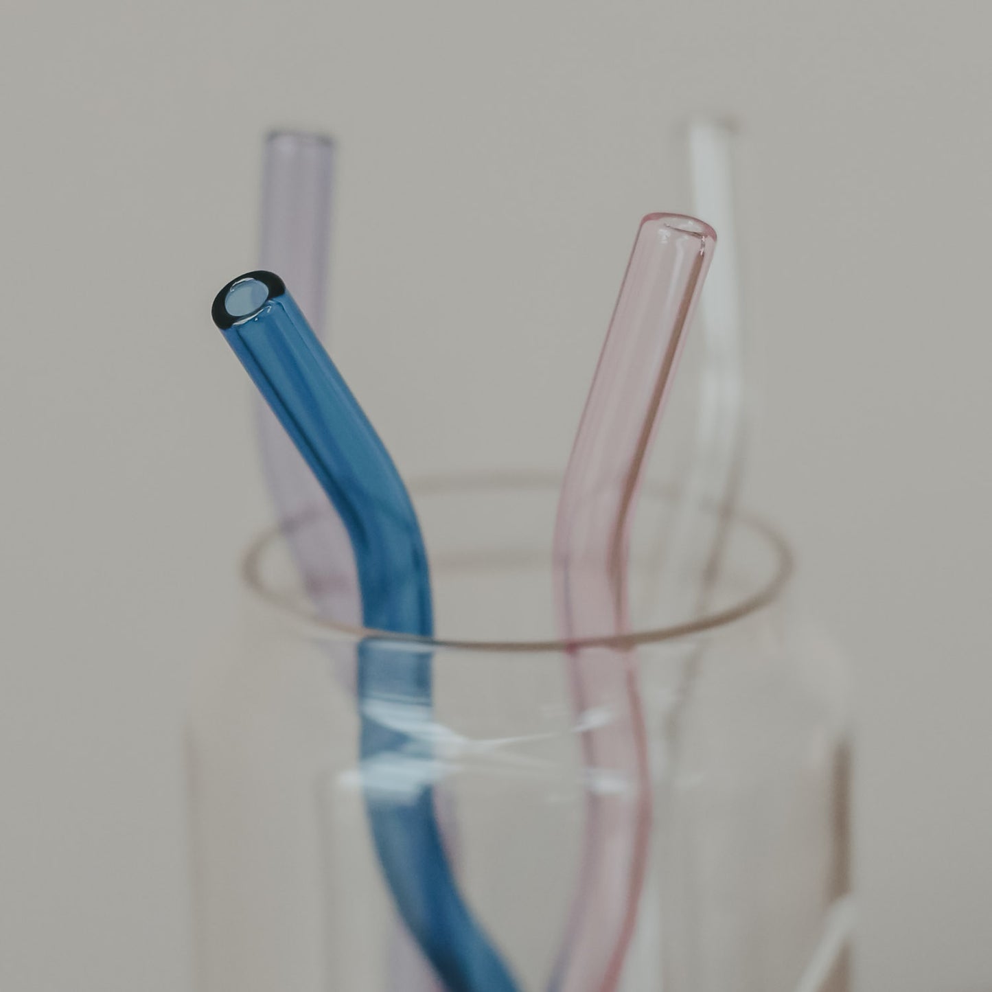 Glas Strohhalme (4er Set) - verschiedene Varianten