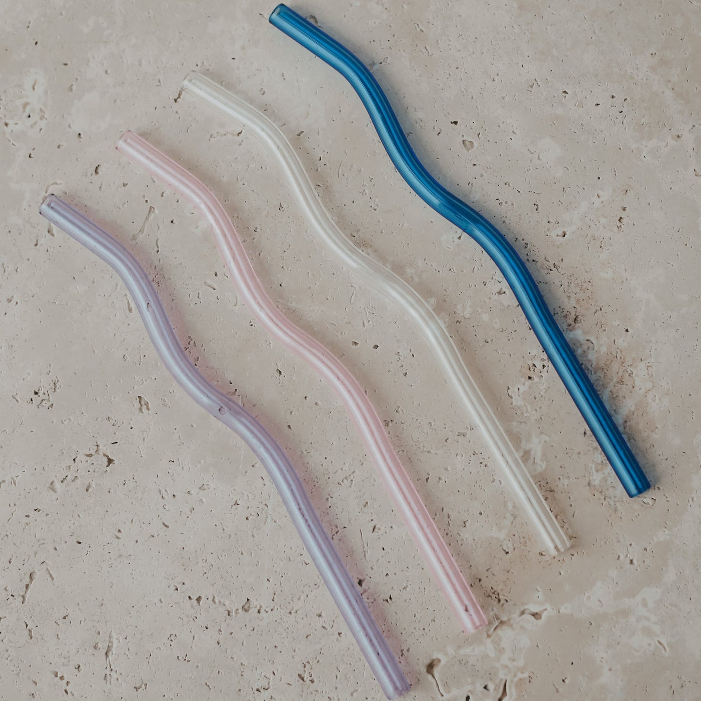 Glas Strohhalme (4er Set) - verschiedene Varianten