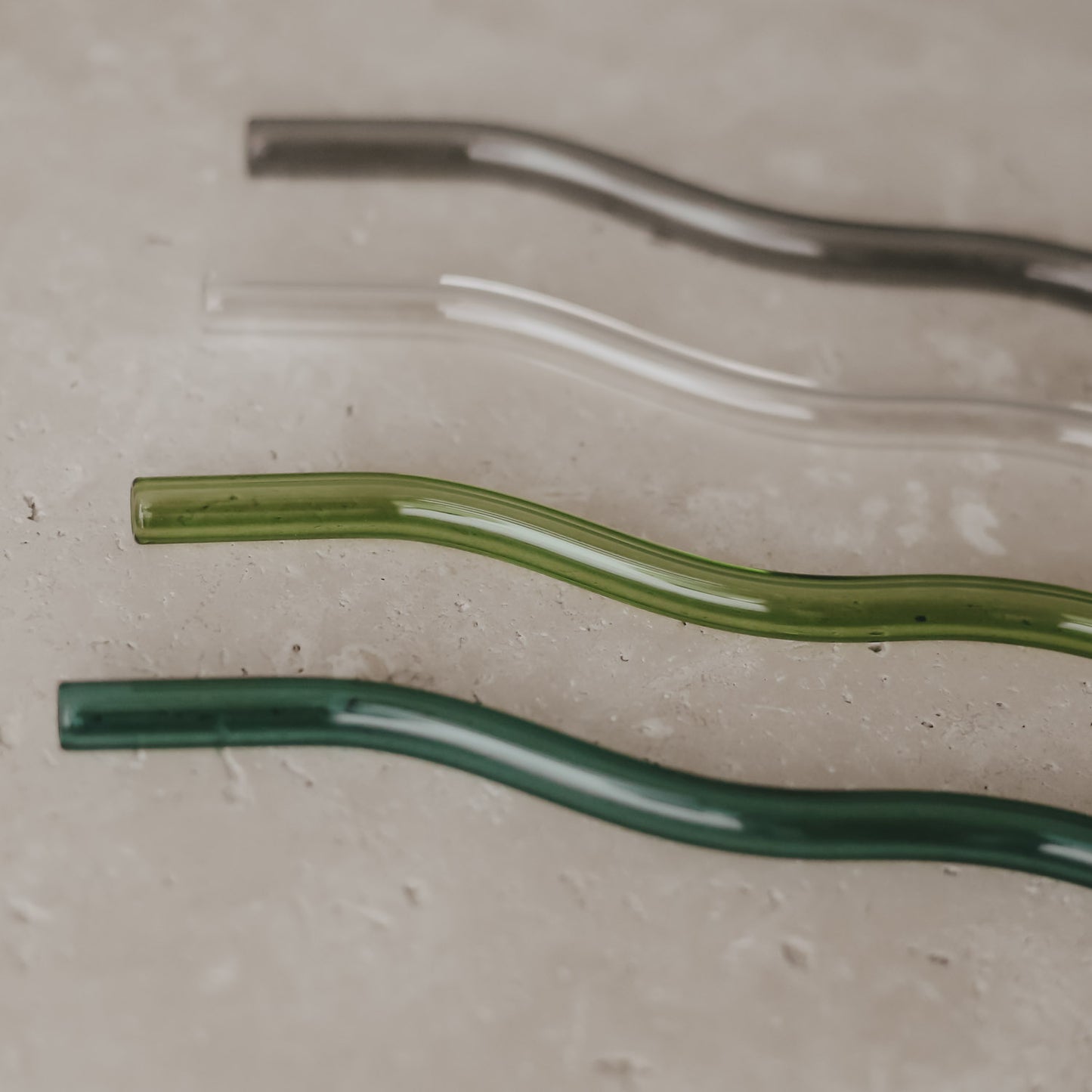 Glas Strohhalme (4er Set) - verschiedene Varianten