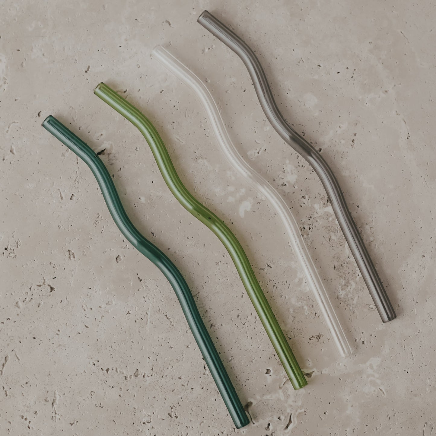 Glas Strohhalme (4er Set) - verschiedene Varianten