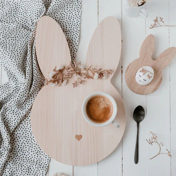 Eierbecher Hase aus Massivholz