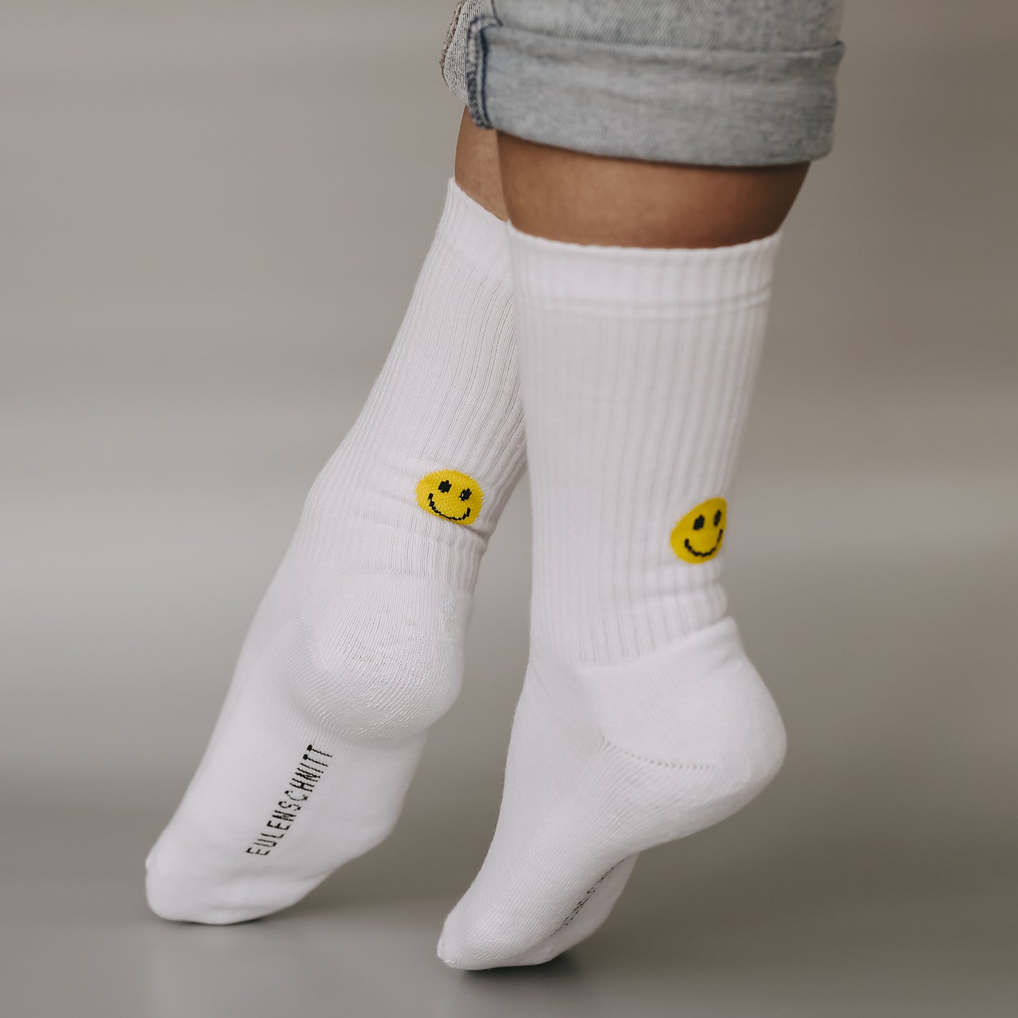 Socken gelb Smiley