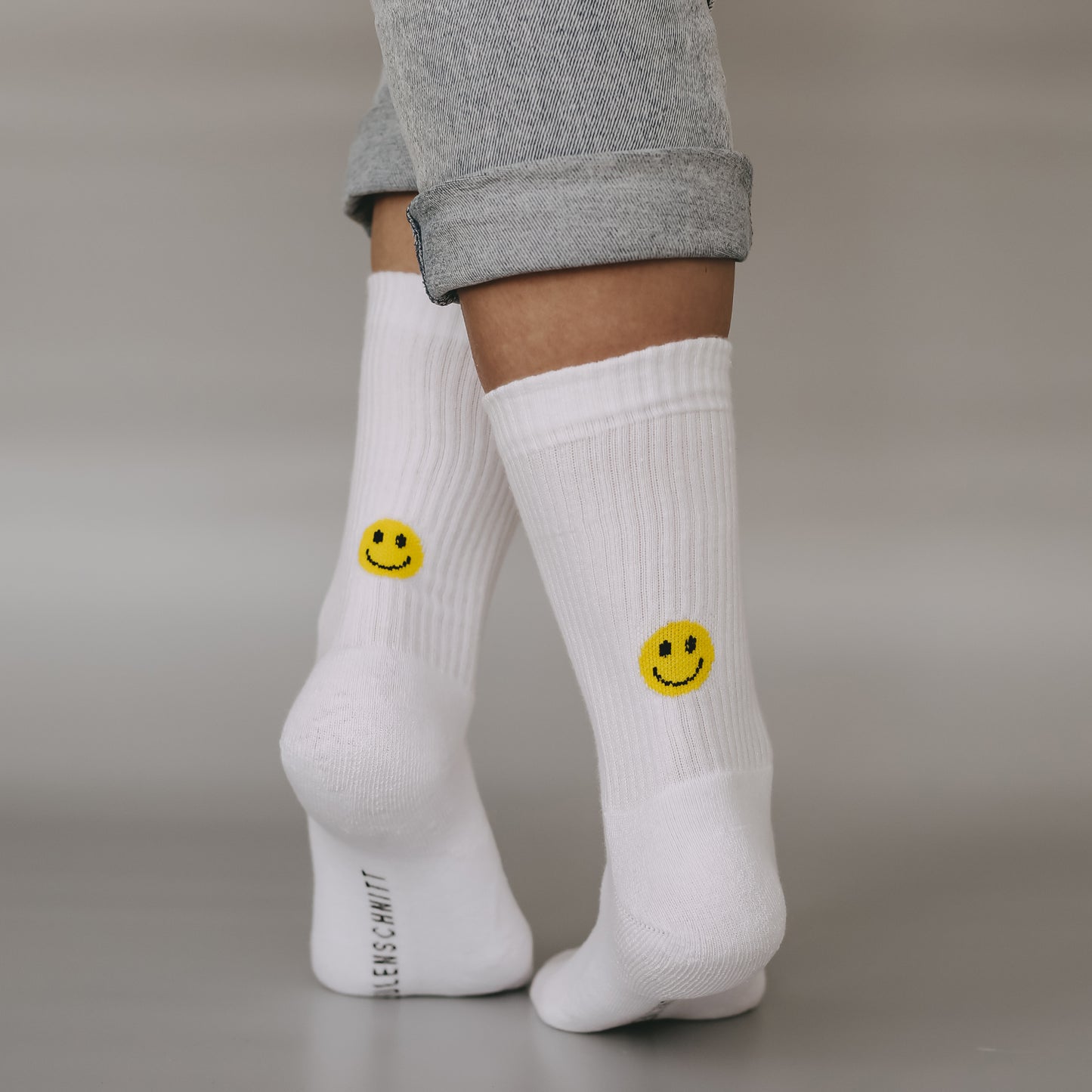Socken gelb Smiley
