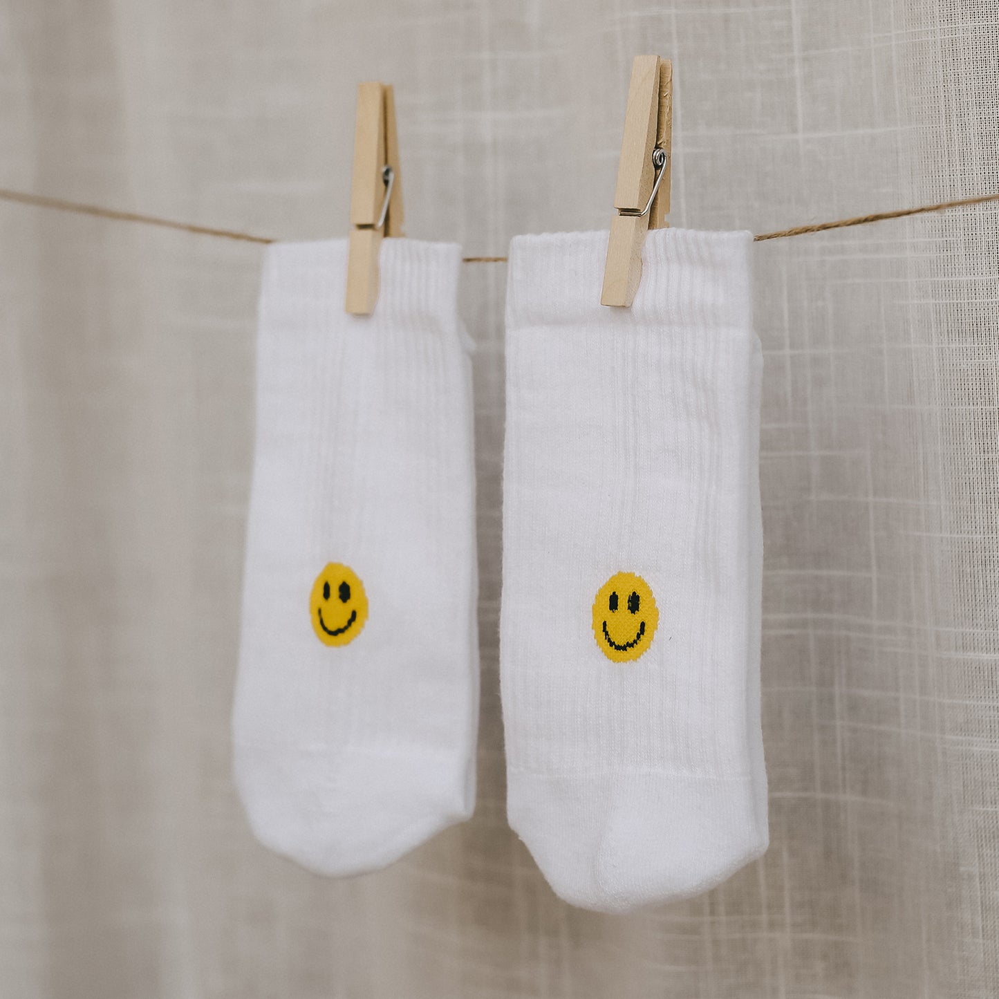 Socken gelb Smiley
