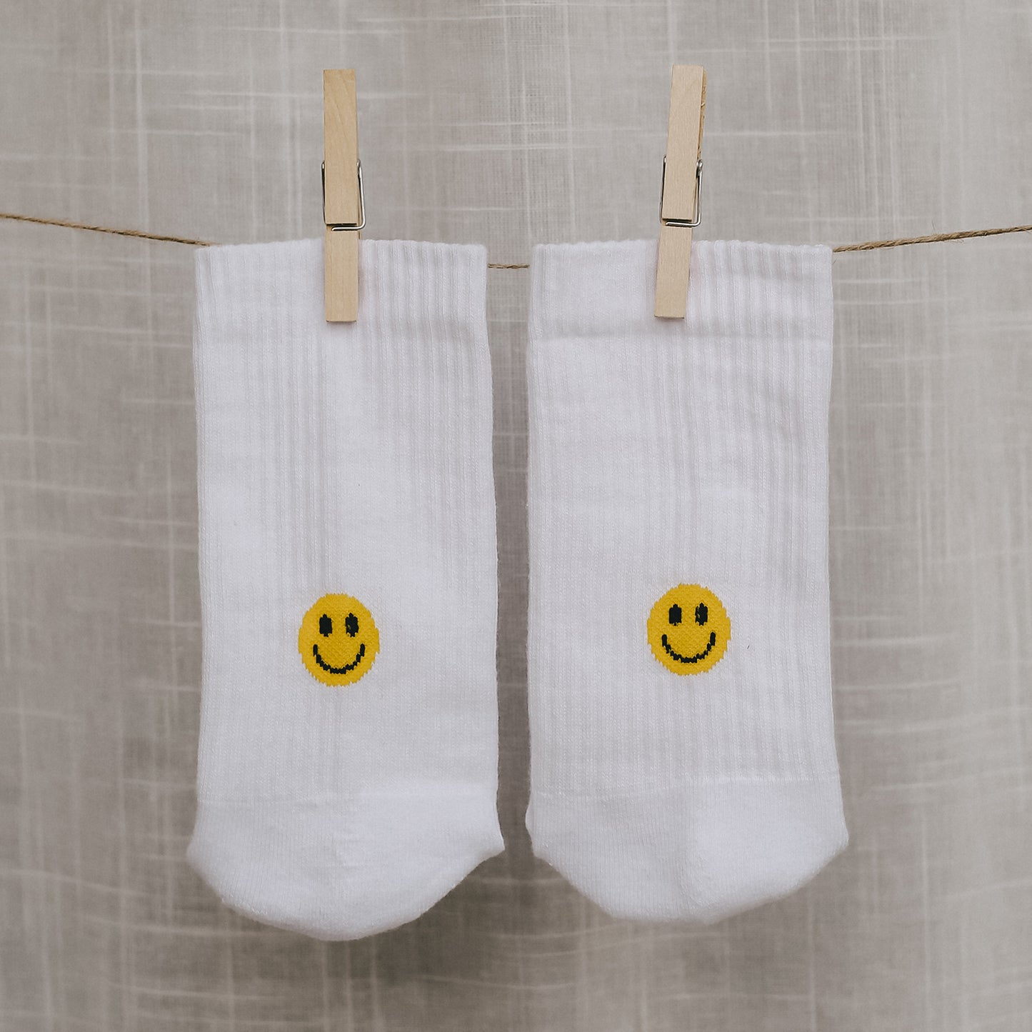 Socken gelb Smiley