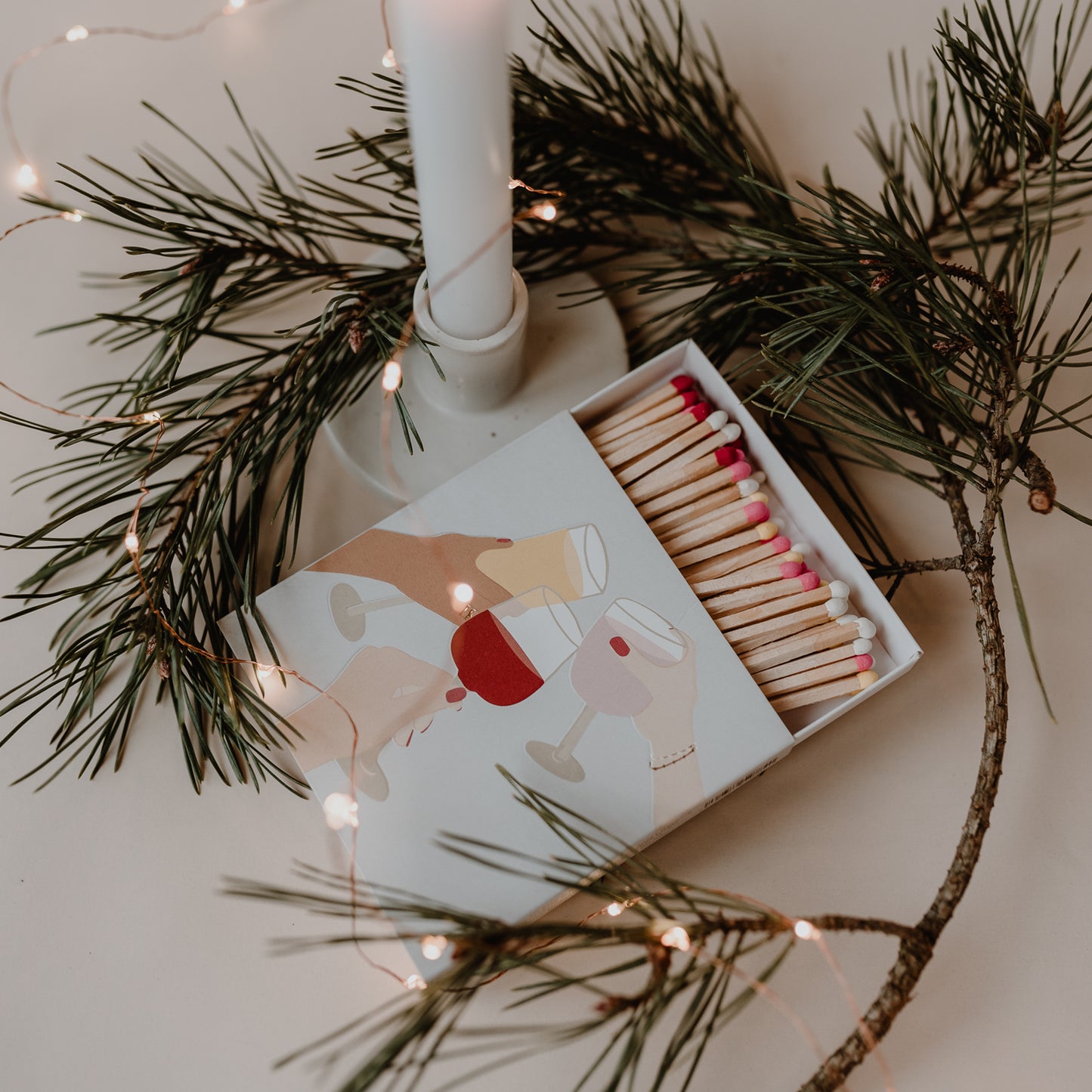 Streichhölzer Lass und feiern