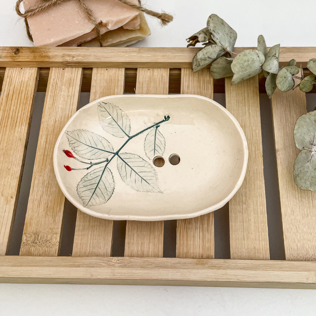 Ina Seifenschale - Hagebutte (kleinere Größe)