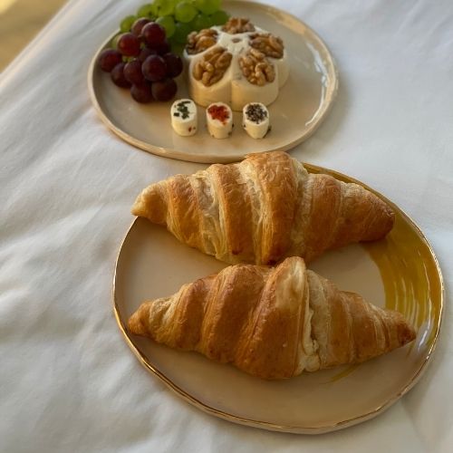 Keramik Teller mit Farbklecks