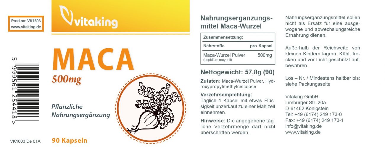 Maca Packung