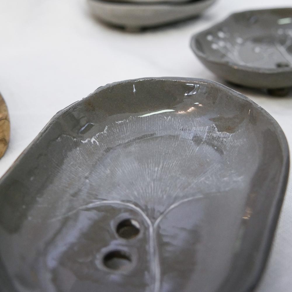 Ginkgo Seifenschale (kleinere Größe)