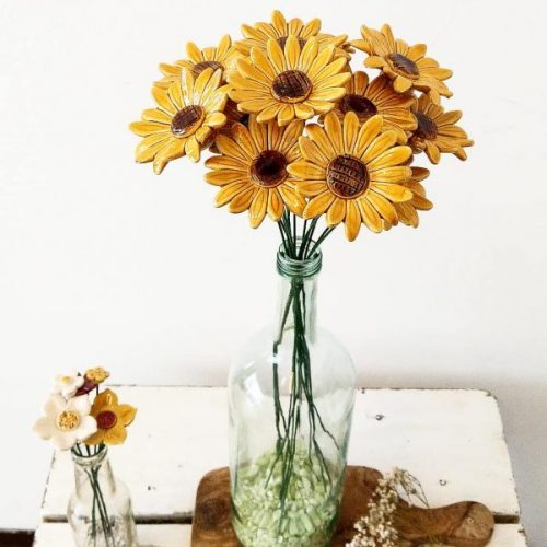 sonnenblumen keramik