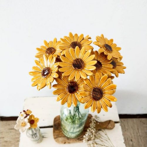 sonnenblumen keramik
