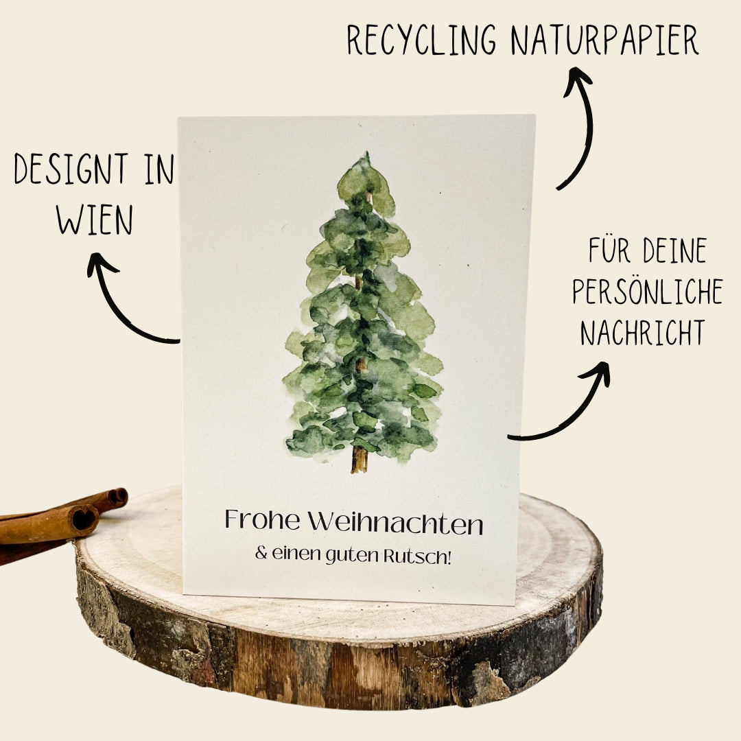 Weihnachtskarte ๐๐ frohe Weihnachten & guten Rutsch