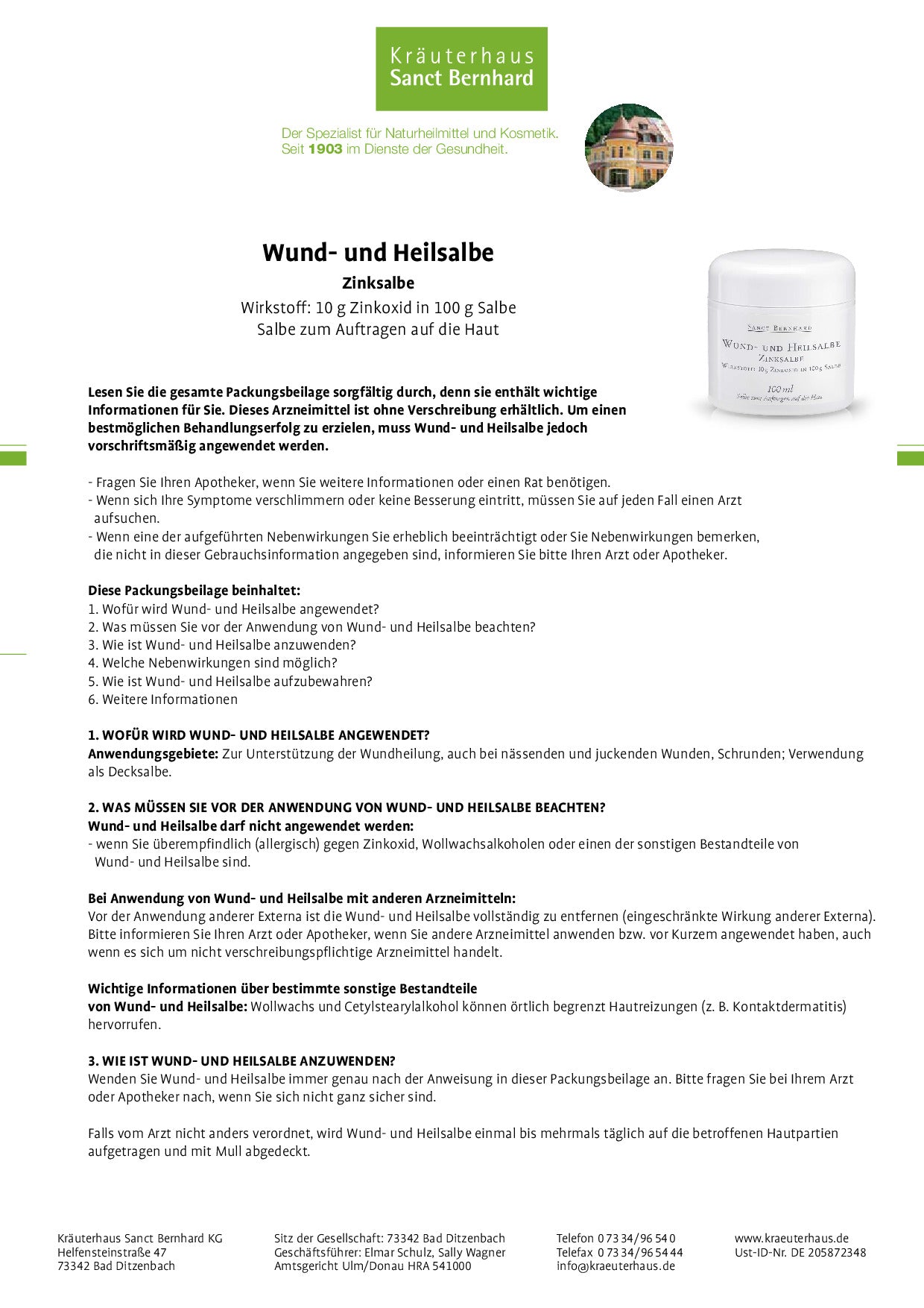 Zinksalbe