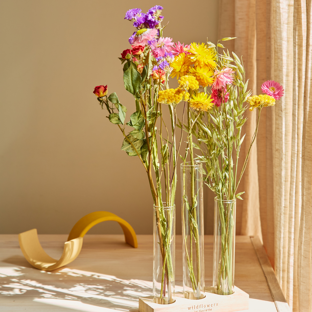 Trockenblumen Geschenkbox mit Vasen Sophia