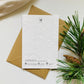 Einpflanzbare Karte aus handgemachtem Saatpapier | Schön, dass es dich gibt