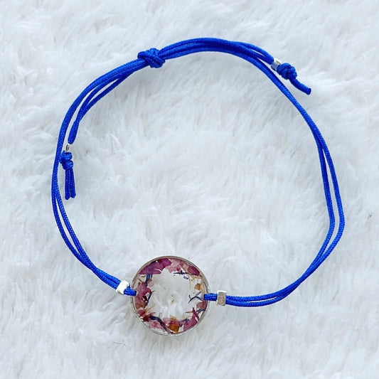 Blaue Blumenwiese Armband