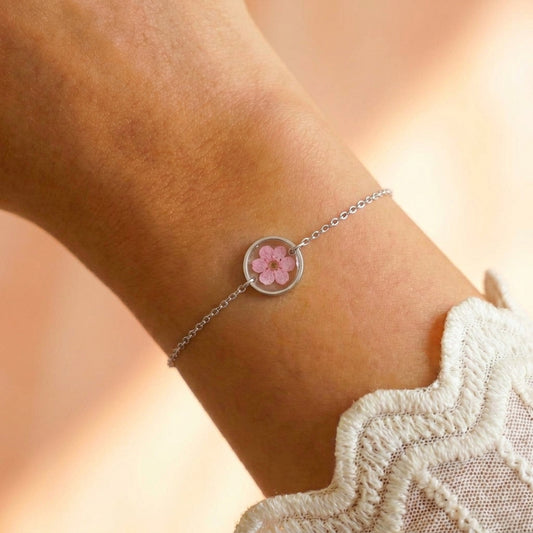 Flor Armband Rosa