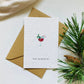Einpflanzbare Karte aus handgemachtem Saatpapier | Frohe Weihnachten Drink