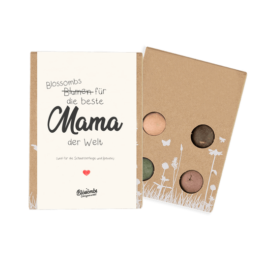 Geschenkbox klein mit Samenkugeln - Mama