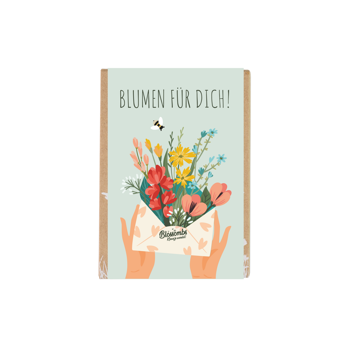 Geschenkbox klein mit Samenkugeln - Blumen für dich