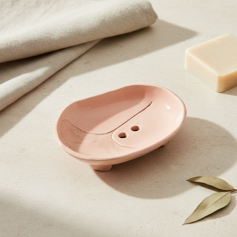 Ginkgo Seifenschale (kleinere Größe)