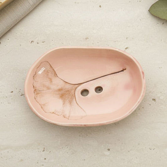 Ginkgo Seifenschale (kleinere Größe)