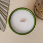 Kerze im Keramikbecher + Geschenkbox - Grüner Tee & Zitrone