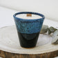 Kerze im Keramikbecher + Geschenkbox - Grüner Tee & Zitrone