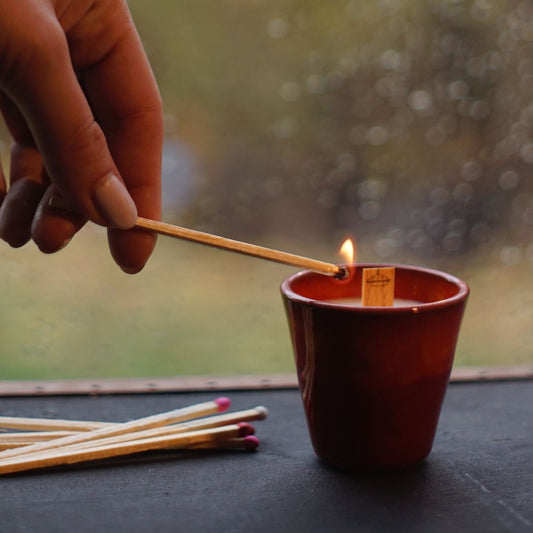 Kerze im Stamperl + Box