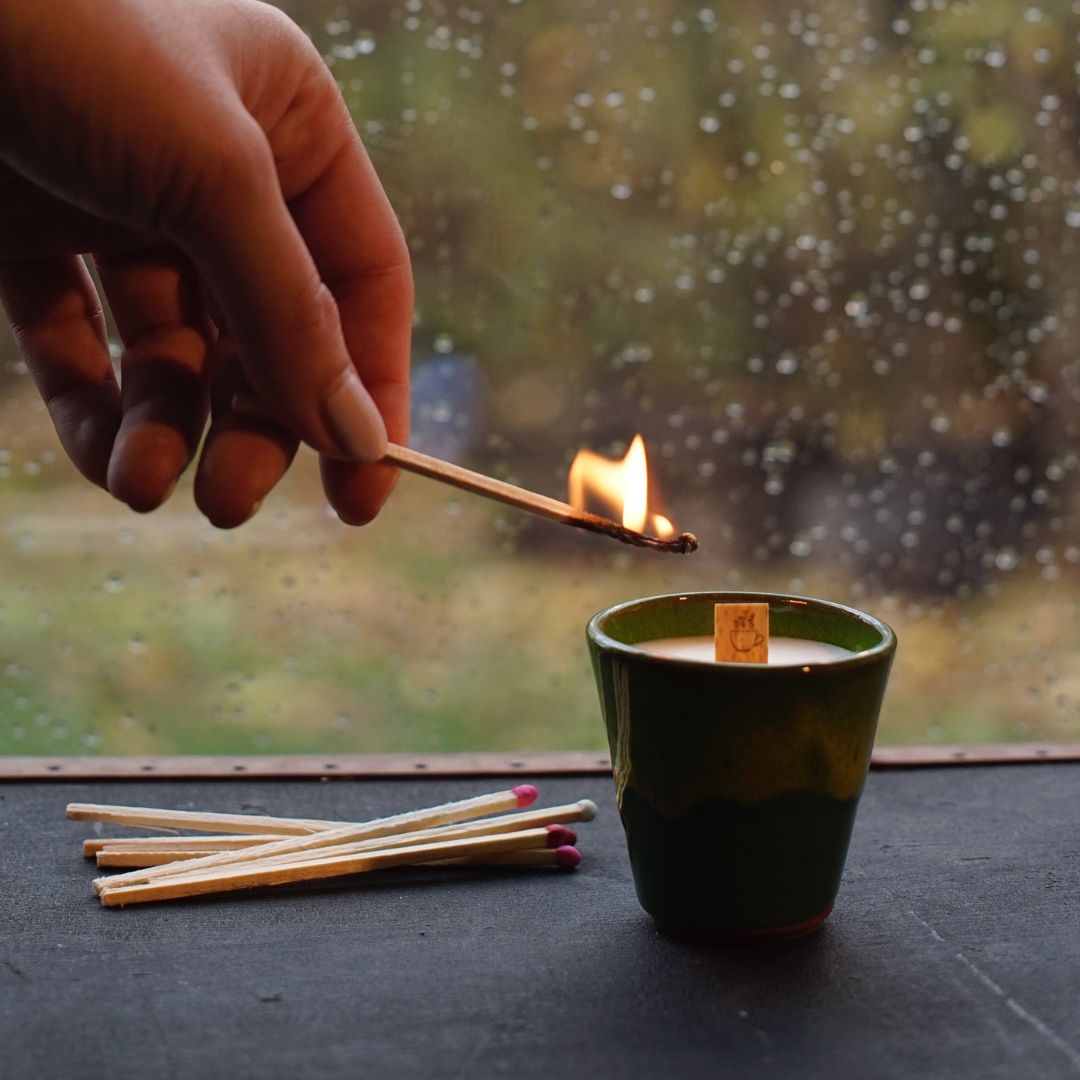 Kerze im Stamperl + Box