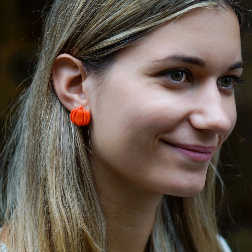 Kürbis Ohrringe Stecker